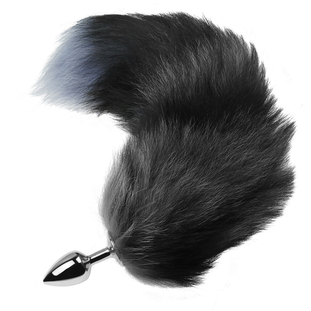 Plug anal queue de renard - Gris