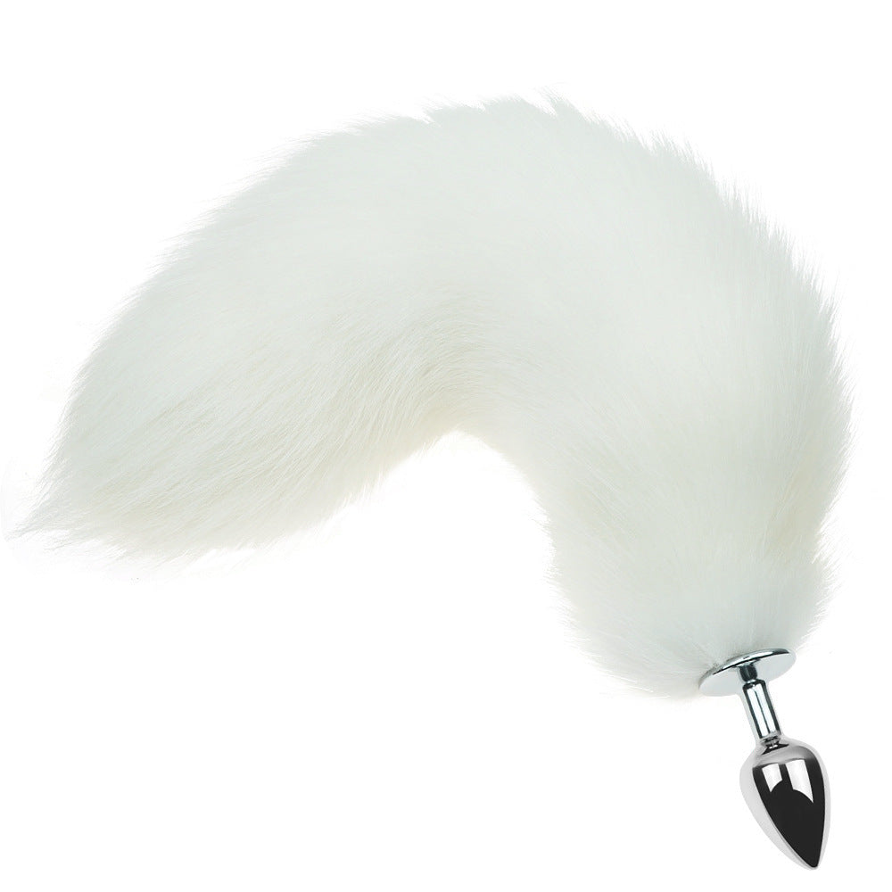 Plug anal queue de renard - Blanc