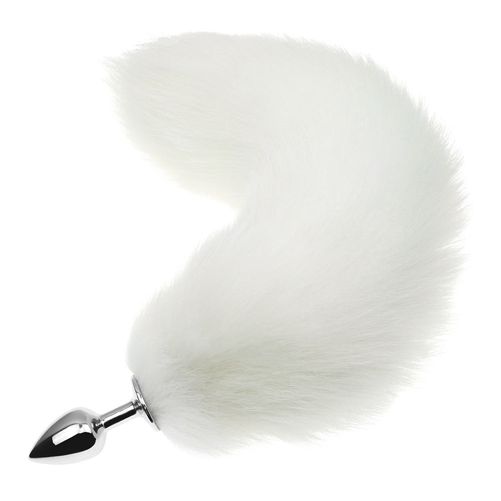 Plug anal queue de renard - Blanc