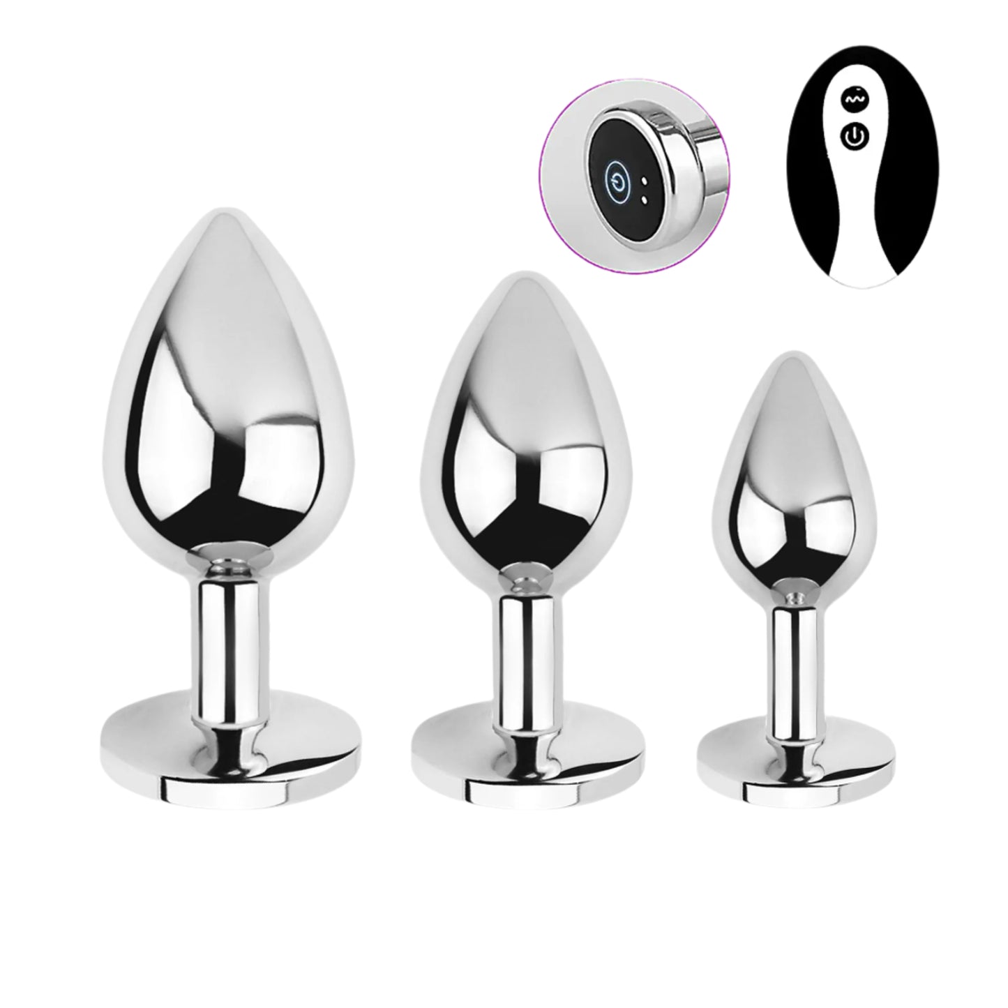 Plug anal vibrant avec télécommande - A