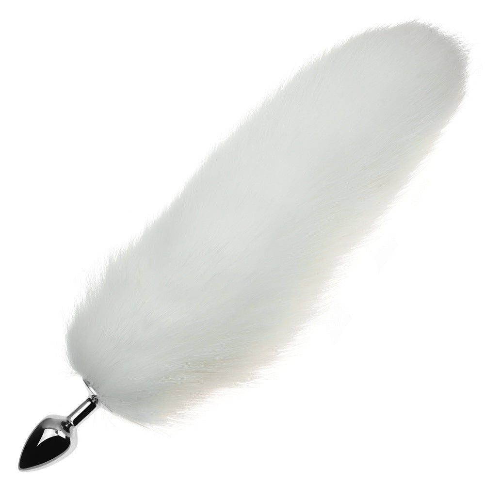 Plug anal queue de renard - Blanc