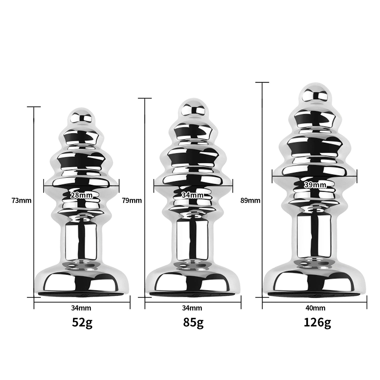 Plug anal vibrant avec télécommande - En forme de fil