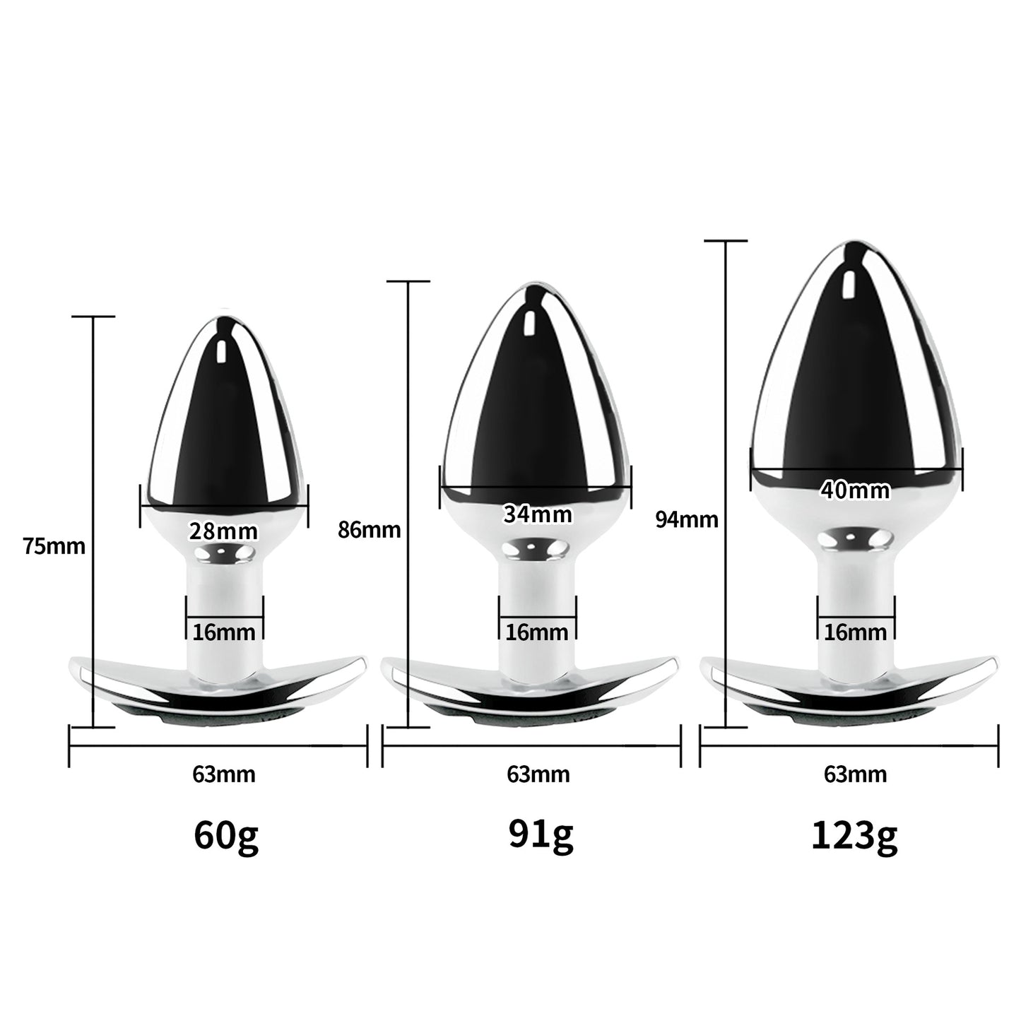 Plug anal vibrant avec télécommande - Base d'ancrage
