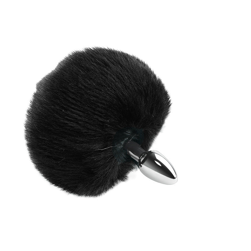 Plug anal queue de lapin - Noir