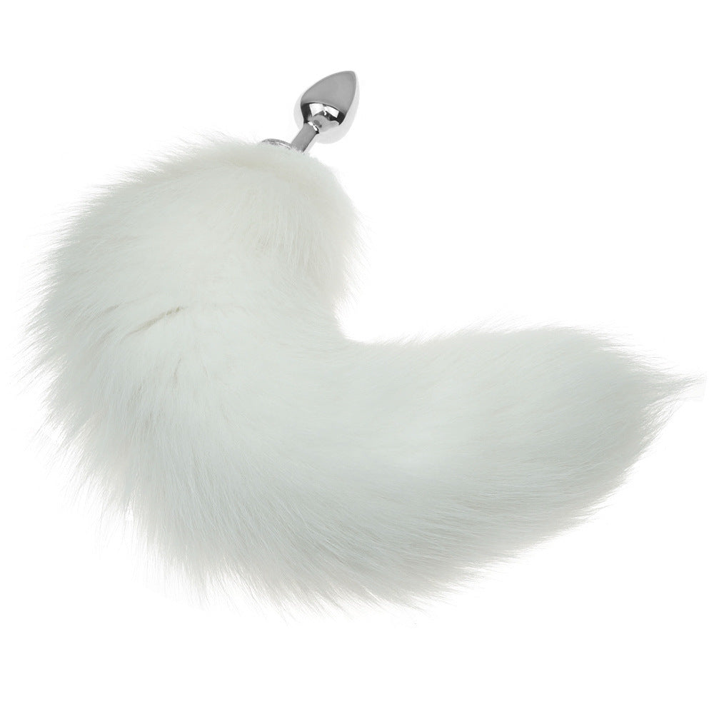 Plug anal queue de renard - Blanc