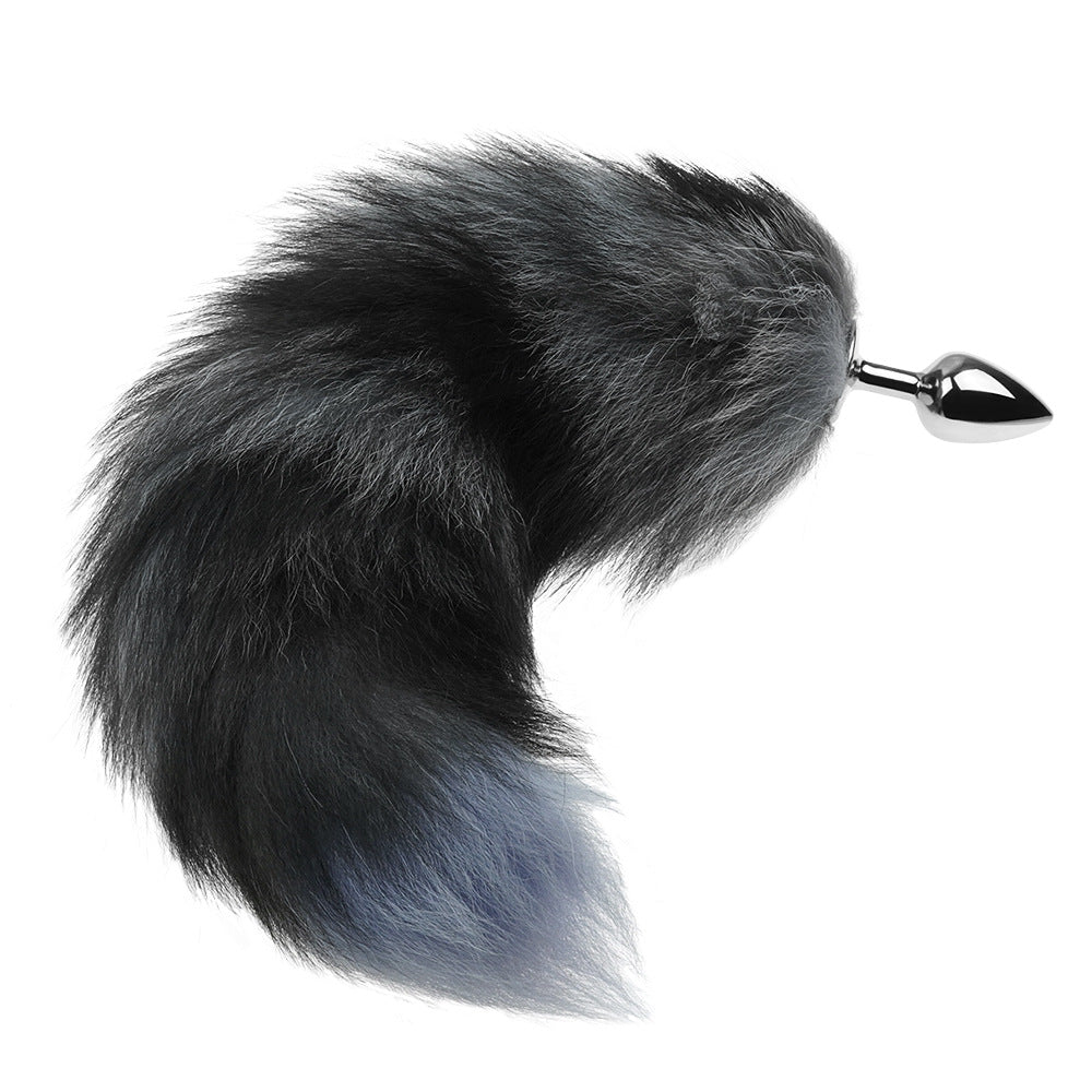 Plug anal queue de renard - Gris