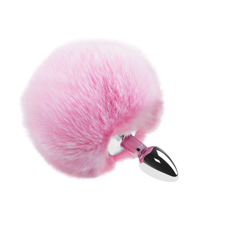 Plug anal queue de lapin - rose