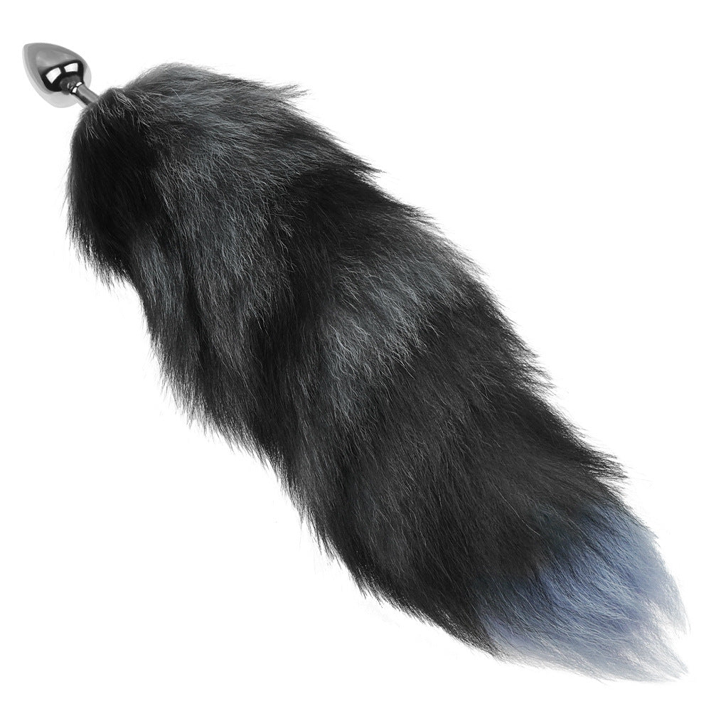 Plug anal queue de renard - Gris