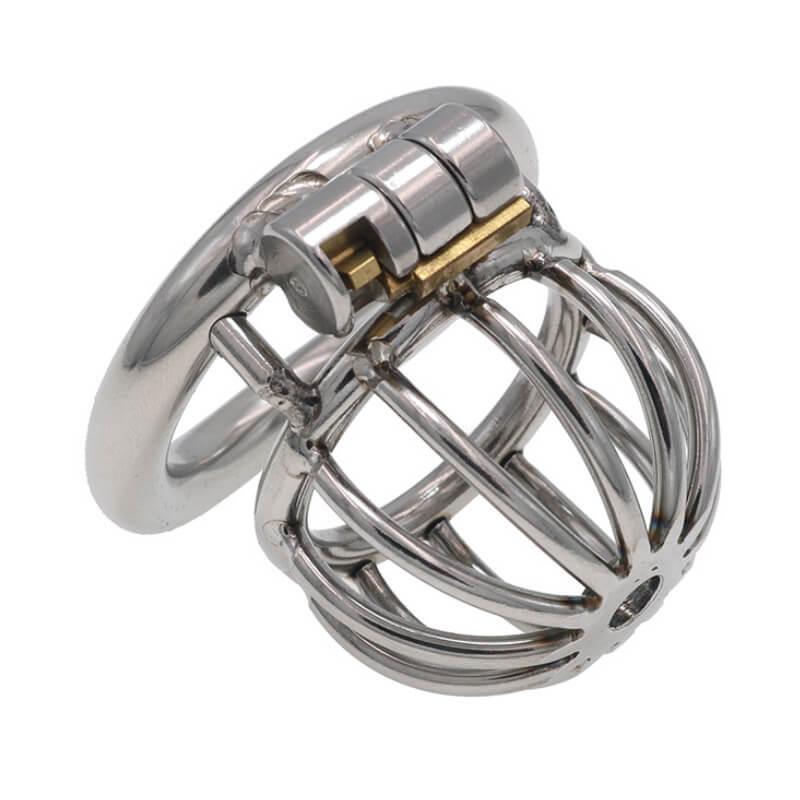 1 Inch Small Metal Chasity Cage Breathable - Locked Men Club