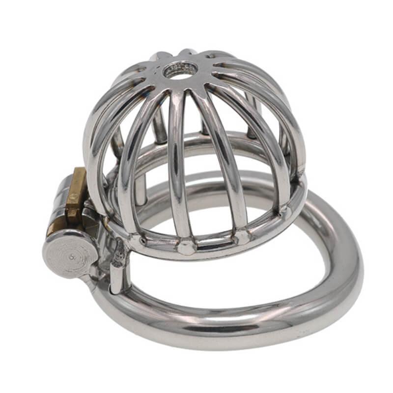 1 Inch Small Metal Chasity Cage Breathable - Locked Men Club