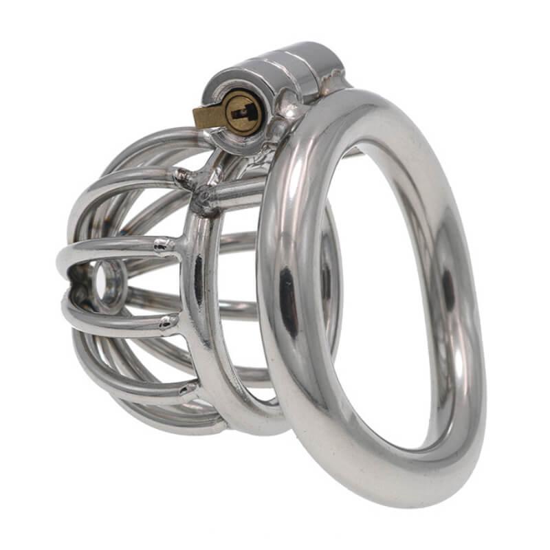 1 Inch Small Metal Chasity Cage Breathable - Locked Men Club