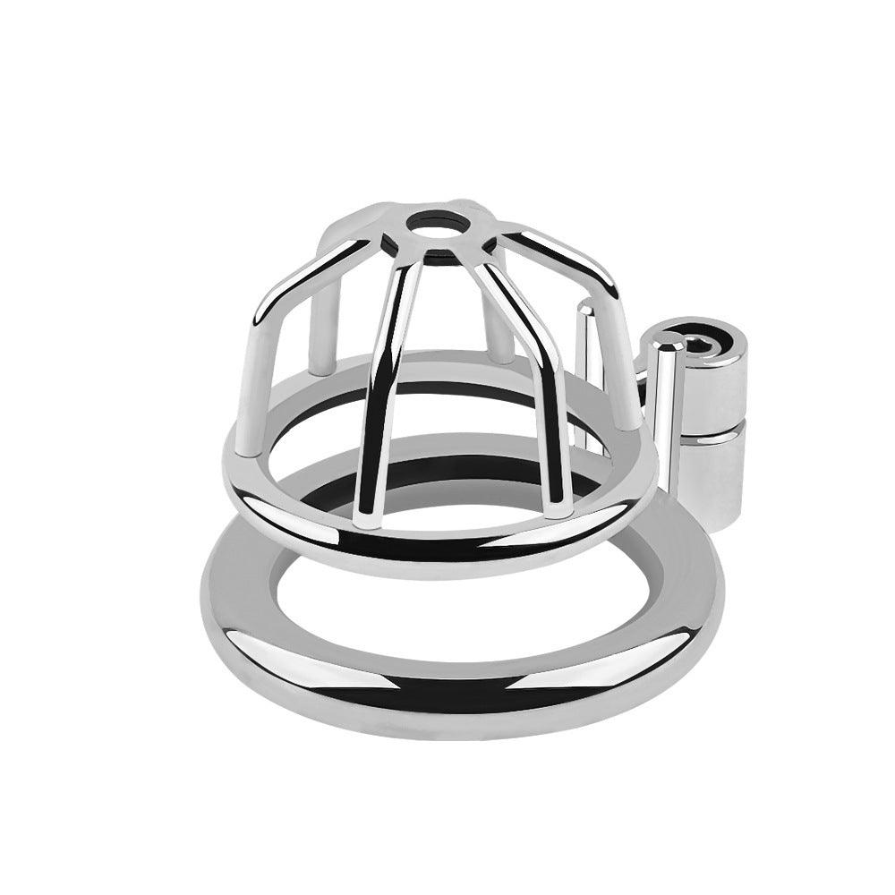1 Inch Small Metal Chasity Cage -Hexagonal lock - Locked Men Club