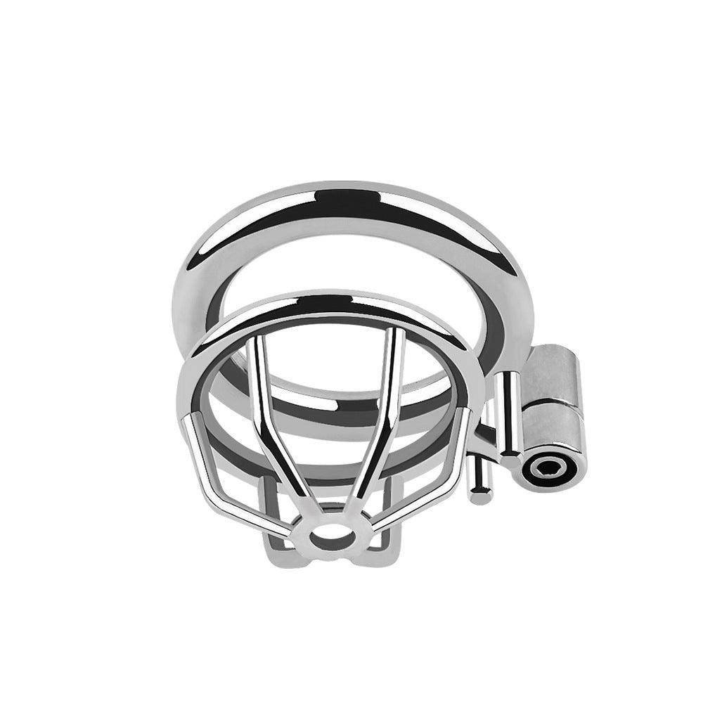1 Inch Small Metal Chasity Cage -Hexagonal lock - Locked Men Club