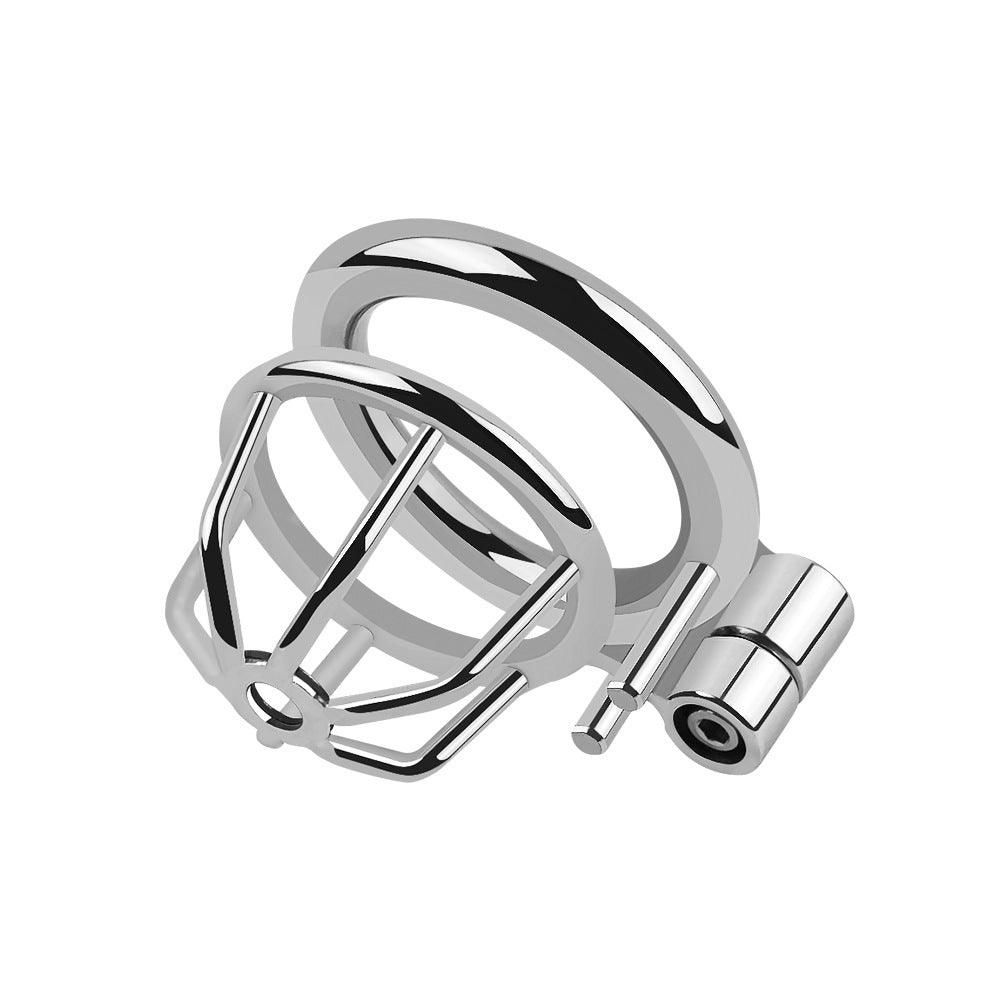 1 Inch Small Metal Chasity Cage -Hexagonal lock - Locked Men Club