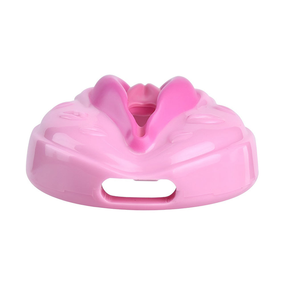 Cage de chasteté plate en forme de vagin - Rose