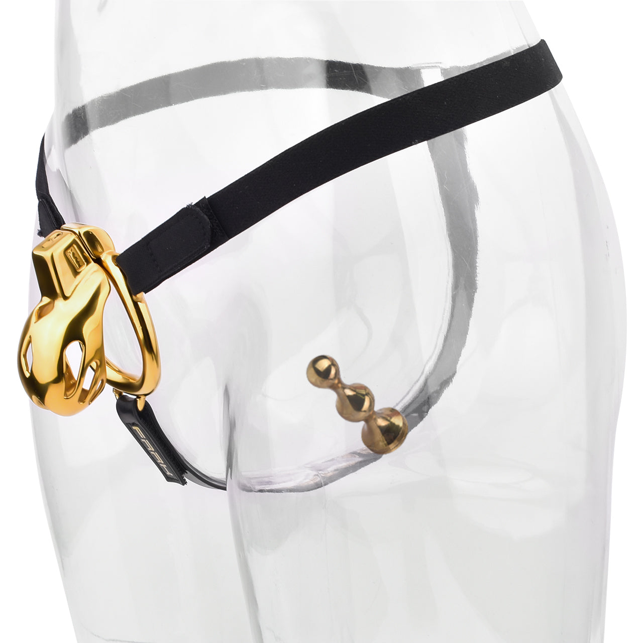 "Stylish metal chastity cage tailored for cuck in chastity and gay sph enthusiasts."