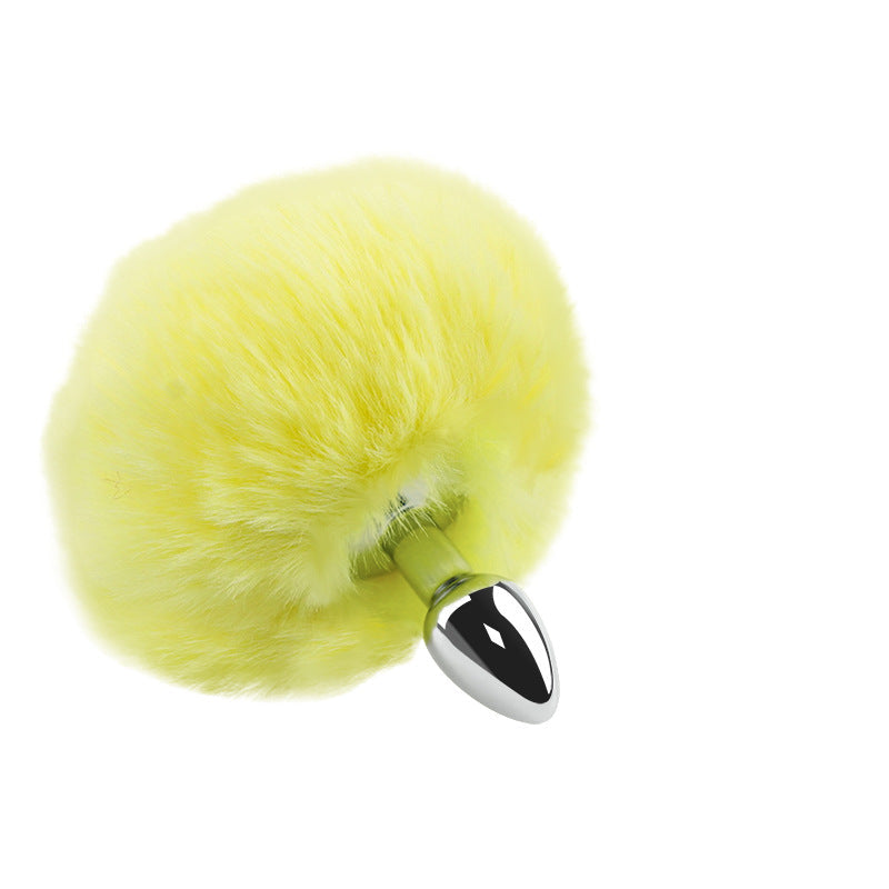 Plug anal en forme de queue de lapin - Jaune