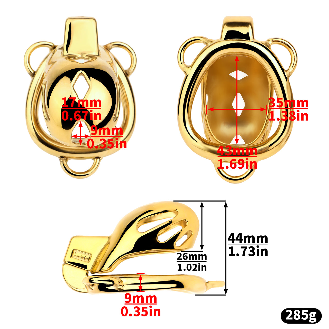 "Breathable cobra chastity cage designed for male chastity devices and chastity tease scenarios."