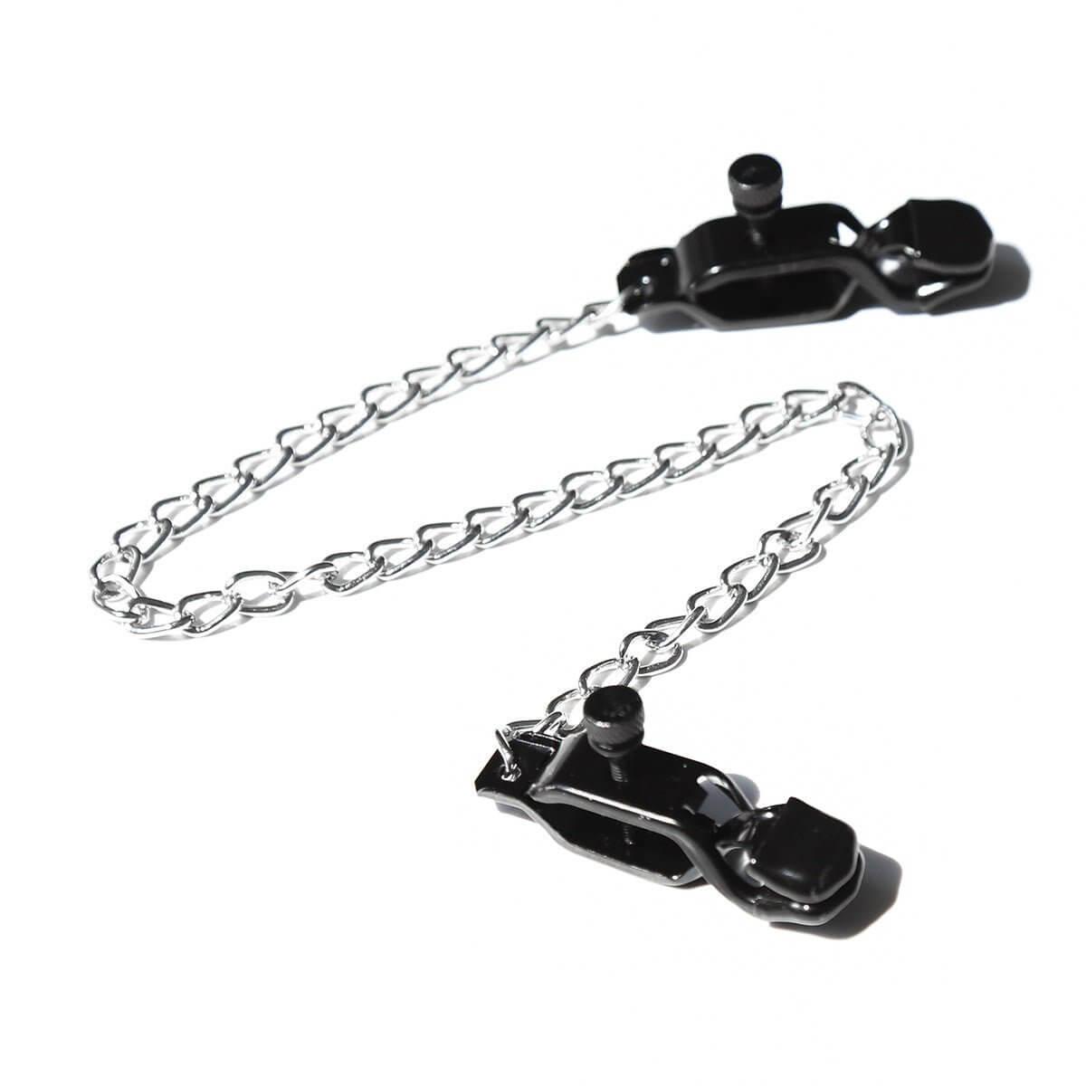 Adjustable Metal Nipple Clamps Non-Piercing Adjustable -Black - Locked Men Club