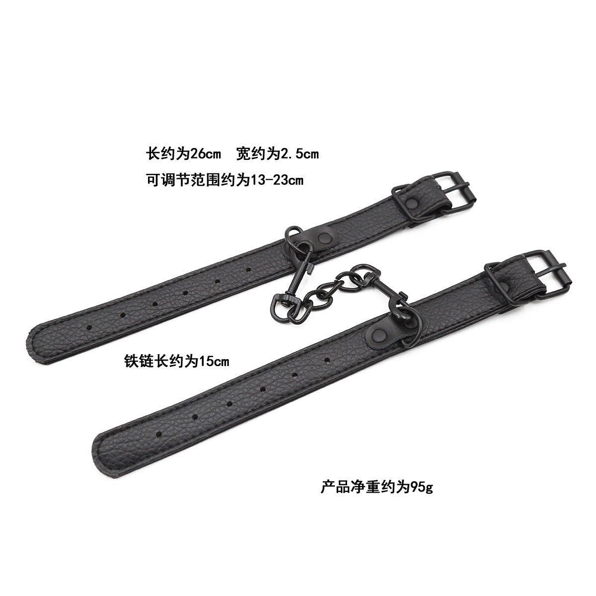 BDSM Black Adjustable Bondage Hand-cuff - Locked Men Club