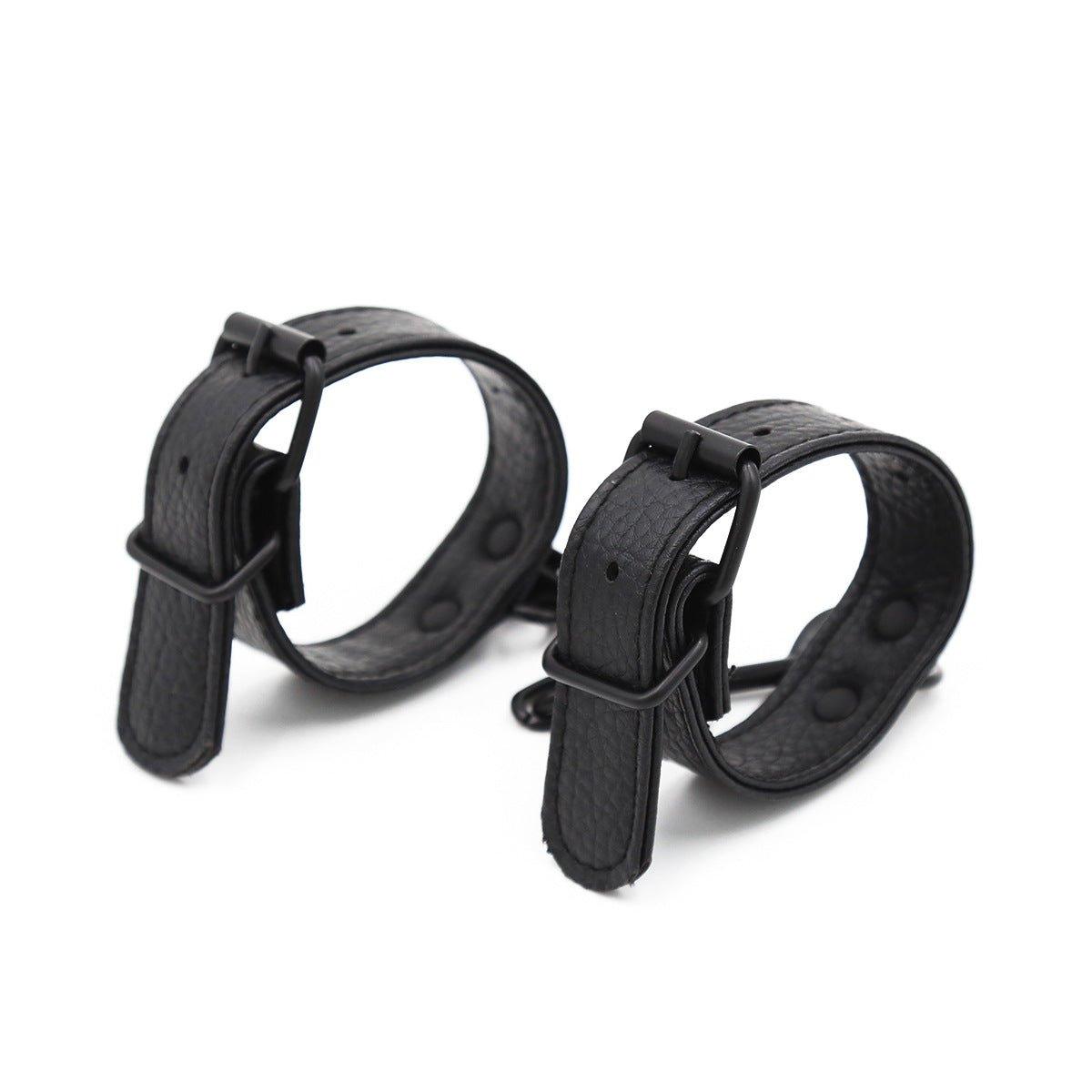BDSM Black Adjustable Bondage Hand-cuff - Locked Men Club