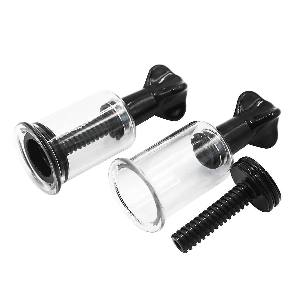 Nipple Suckers Nipple Puller, Silicone Nipple Pump Pair -Black - Locked Men Club