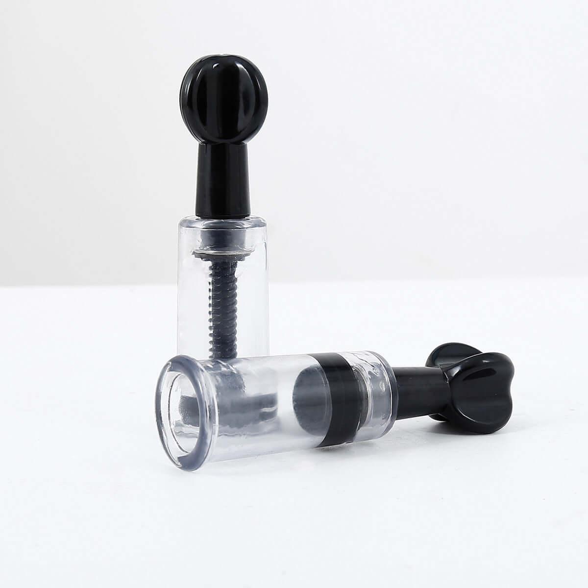 Nipple Suckers Nipple Puller, Silicone Nipple Pump Pair -Black - Locked Men Club