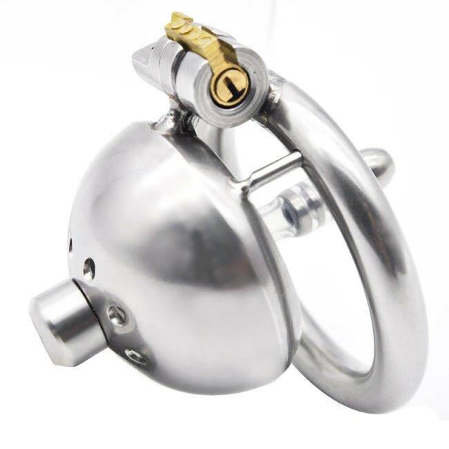 1 Inch Small Stainless Steel Chasity Cage - Locked Men Club