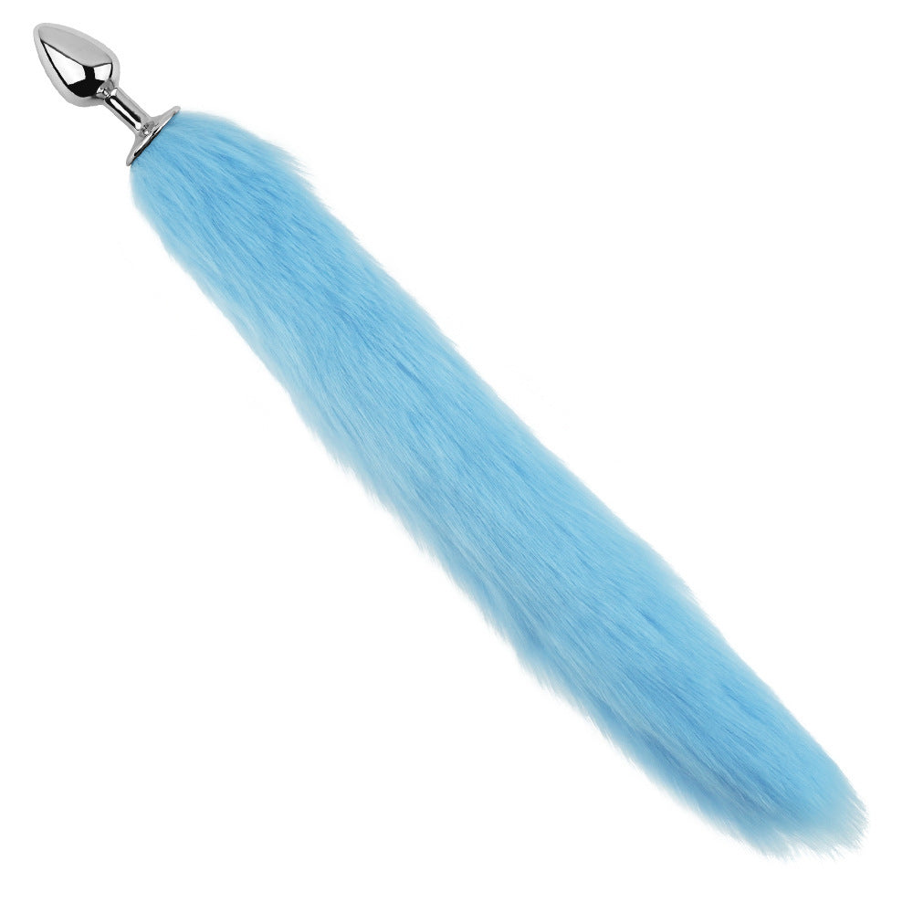 Small Fox Tail Butt Plug - Blue