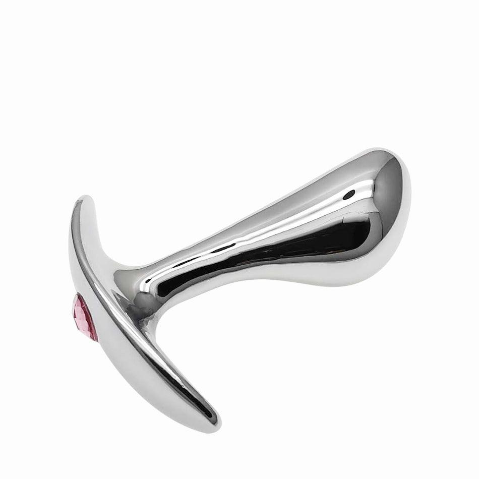 Metal anal plug, stainless steel butt plug, butt spreader, anal toys, metal butt plug, anal stimulation, butt plug for beginners, large anal plug, anal training, anal play, prostate massager, heavy butt plug, erotic anal toys, BDSM anal play, kinky butt p