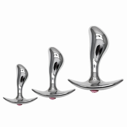 Metal anal plug, stainless steel butt plug, butt spreader, anal toys, metal butt plug, anal stimulation, butt plug for beginners, large anal plug, anal training, anal play, prostate massager, heavy butt plug, erotic anal toys, BDSM anal play, kinky butt p