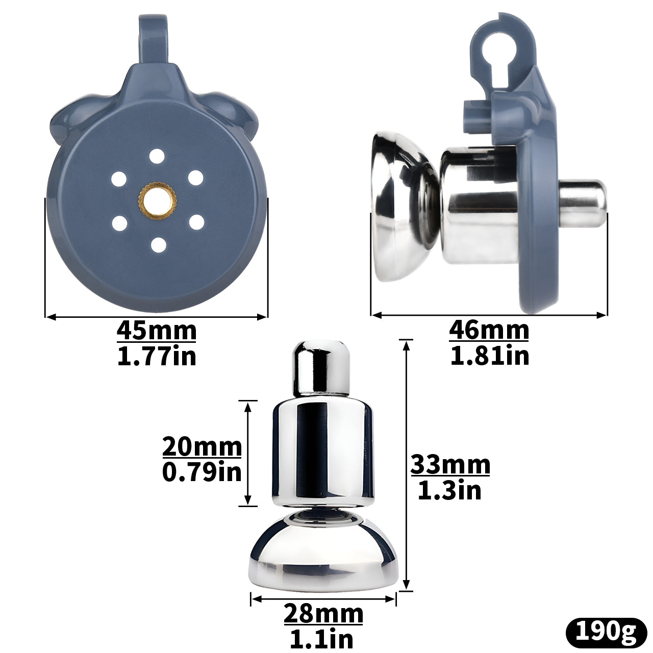 "Inverted chastity cage with a snug fit and flat chastity cage for discretion, ideal for chastity cuckold enthusiasts, male chastity cages, and chastity femboy play."