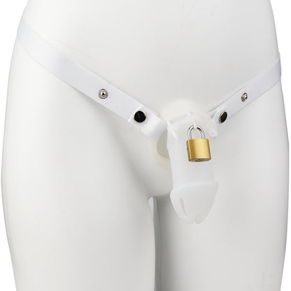 Silicone Chastity Cage - White