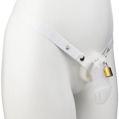 Silicone Chastity Cage - White