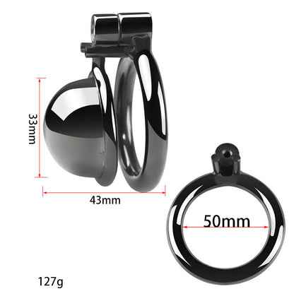 "Compact small chastity cage perfect for chastity couple and secure cock chastity wearers."