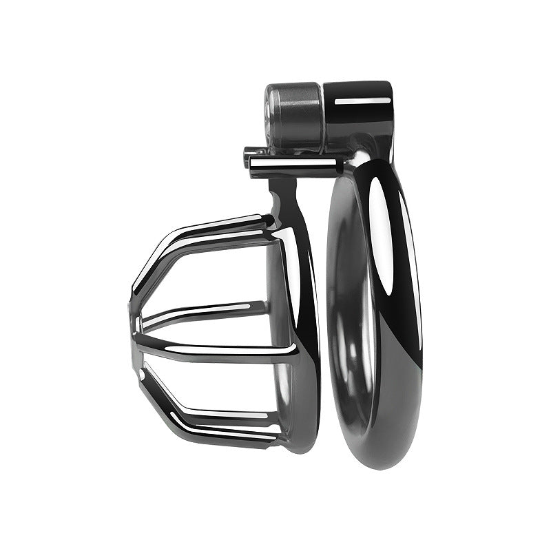 "Compact small chastity cage tailored for cock chastity and sissy training scenarios."