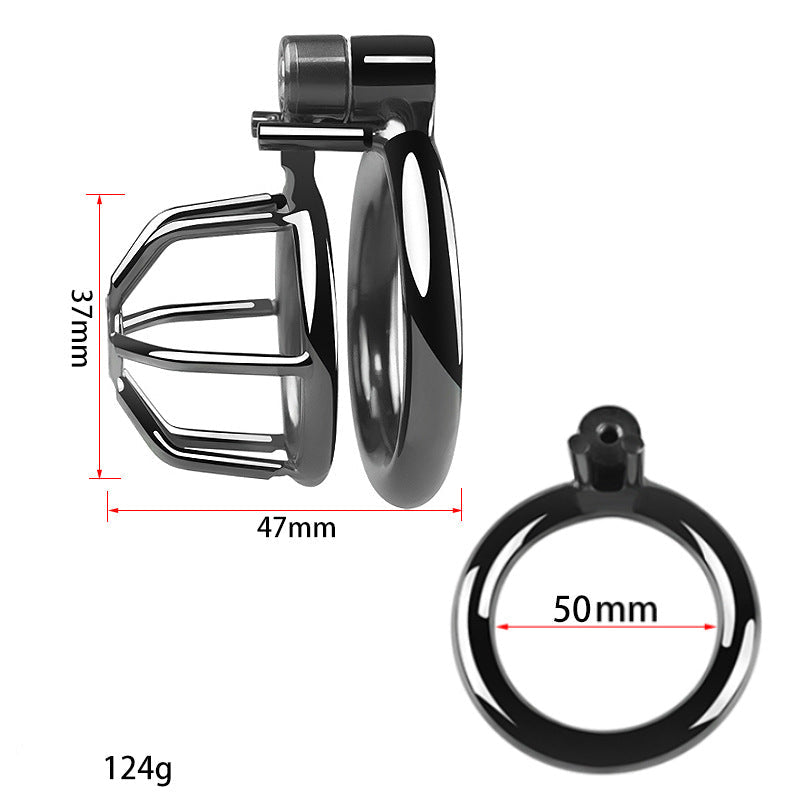 "Lightweight small chastity cage crafted for chastity tease and gay chastity enthusiasts."