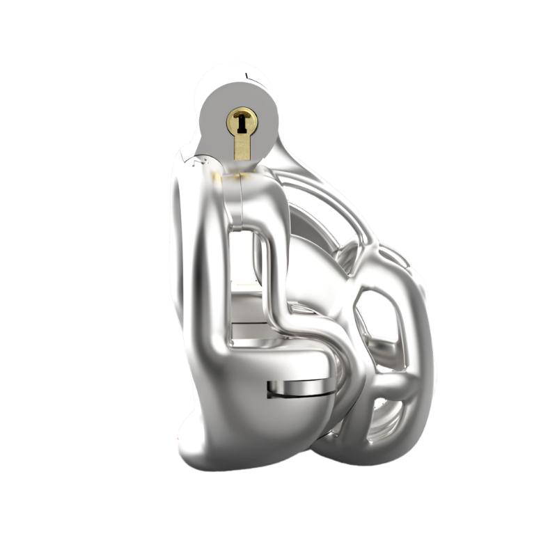 Metal Chastity Cage, Chastity Cage for Men, Metal Chastity Cage, Discreet, Long-Term Wear Chastity Cage, Comfortable Metal Chastity Cage, submissive play, dom sub play, BDSM Cock Cage, Gay Sex Toys, Male Submission Toys, Gay Chastity Locks, BDSM