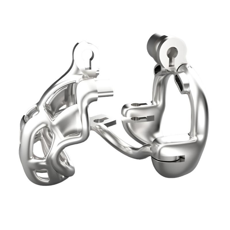 Metal Chastity Cage, Chastity Cage for Men, Metal Chastity Cage, Discreet, Long-Term Wear Chastity Cage, Comfortable Metal Chastity Cage, submissive play, dom sub play, BDSM Cock Cage, Gay Sex Toys, Male Submission Toys, Gay Chastity Locks, BDSM