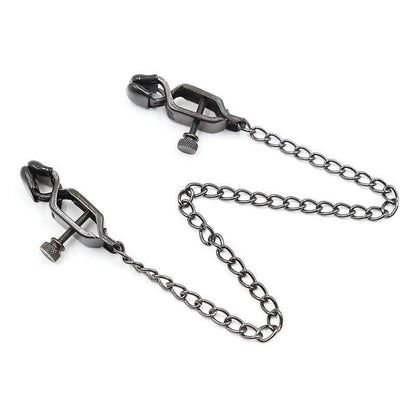 Adjustable Metal Nipple Clamps Non-Piercing Adjustable -Black - Locked Men Club