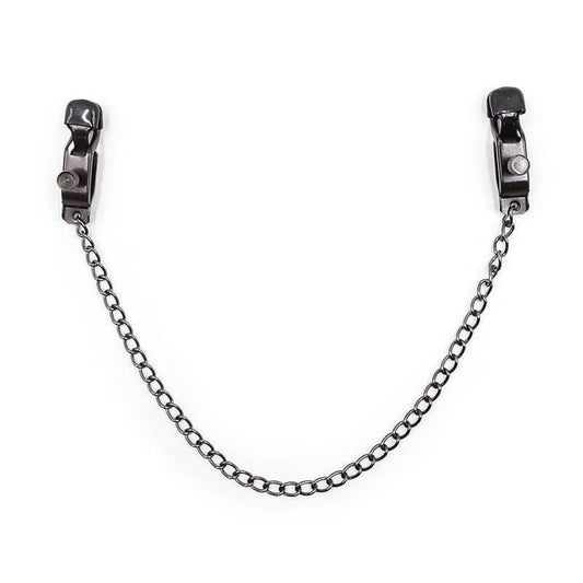 Adjustable Metal Nipple Clamps Non-Piercing Adjustable -Black - Locked Men Club