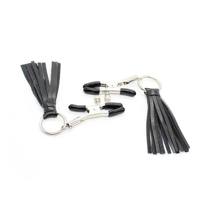 Adjustable Metal Nipple Clamps Non-Piercing Adjustable -Black - Locked Men Club