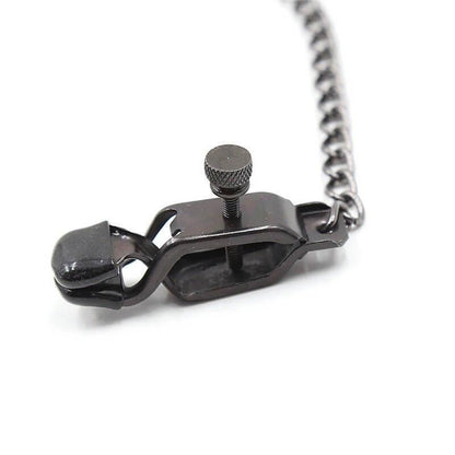 Adjustable Metal Nipple Clamps Non-Piercing Adjustable -Black - Locked Men Club
