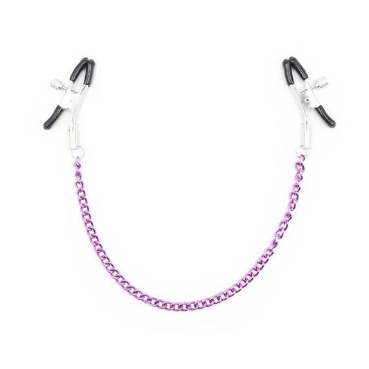 Adjustable Metal Nipple Clamps Non-Piercing Adjustable -Silver - Locked Men Club