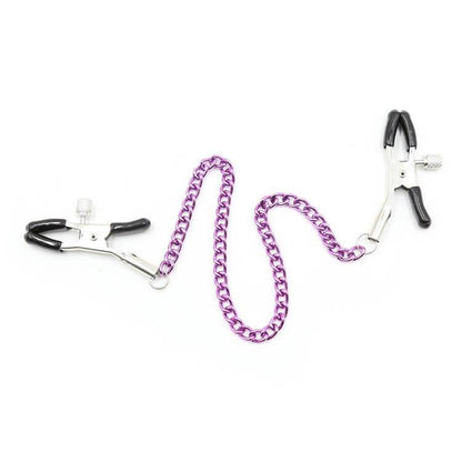 Adjustable Metal Nipple Clamps Non-Piercing Adjustable -Silver - Locked Men Club