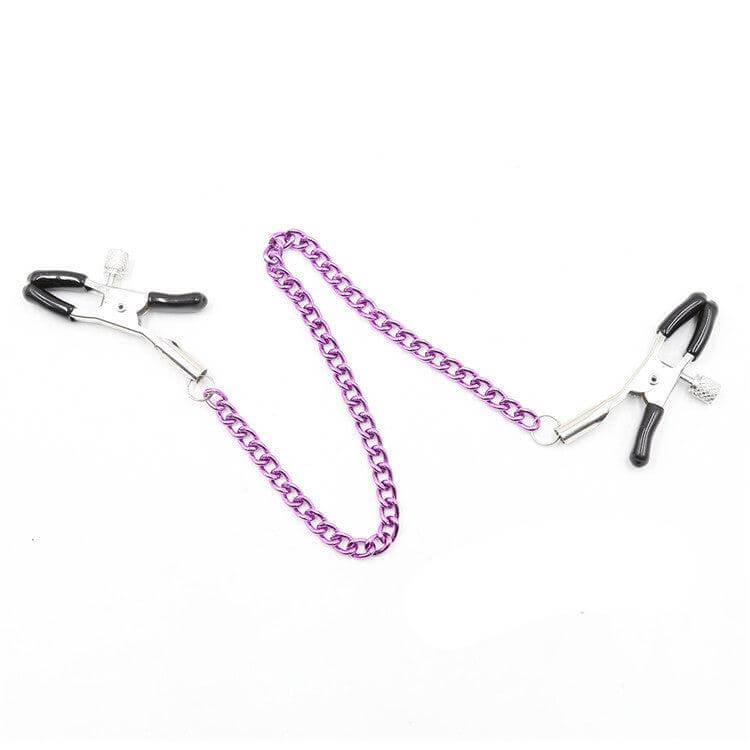 Adjustable Metal Nipple Clamps Non-Piercing Adjustable -Silver - Locked Men Club