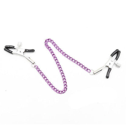 Adjustable Metal Nipple Clamps Non-Piercing Adjustable -Silver - Locked Men Club