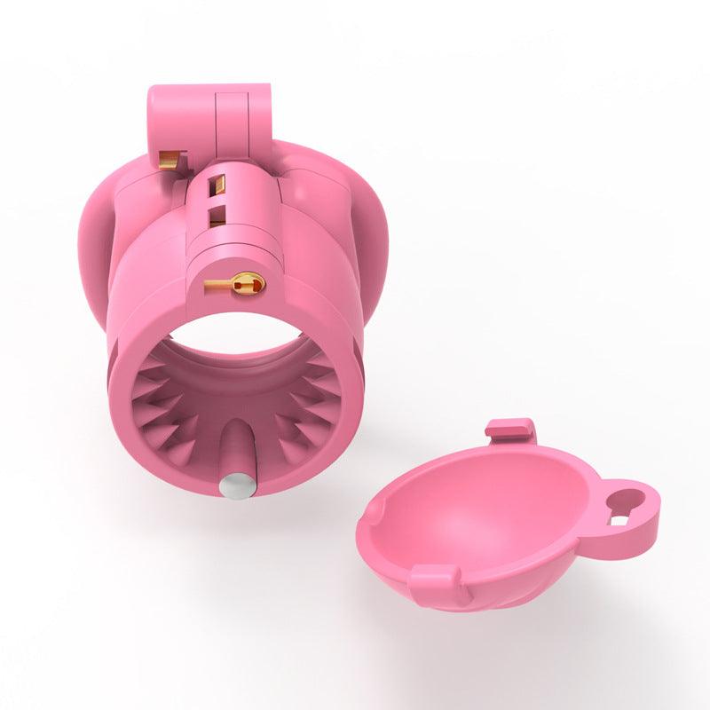 Double Lock Spiked Resin Chastity Cage - Locked Men Club