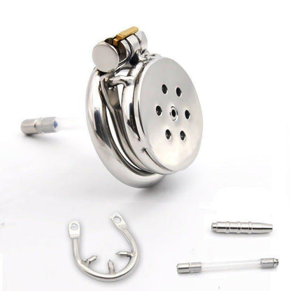 Cobra kink3d flat inverted sissy Metal Chastity Cage, Breathable, Comfortable Metal Cage, Anti-Sweat, BDSM Chastity Device, Male Chastity Lock, Submissive Chastity Gear, BDSM Restraint Device, Secure Fit Chastity, Gay BDSM Gear, Bondage Chastity Cage, Dom