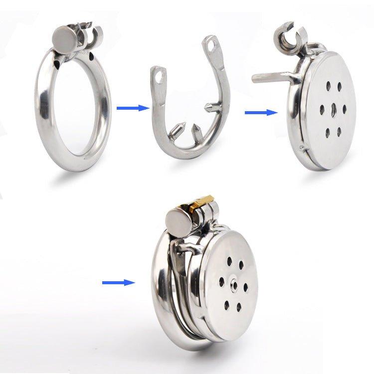 Cobra kink3d flat inverted sissy Metal Chastity Cage, Breathable, Comfortable Metal Cage, Anti-Sweat, BDSM Chastity Device, Male Chastity Lock, Submissive Chastity Gear, BDSM Restraint Device, Secure Fit Chastity, Gay BDSM Gear, Bondage Chastity Cage, Dom